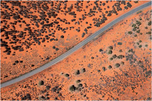 the australian Outback from the air