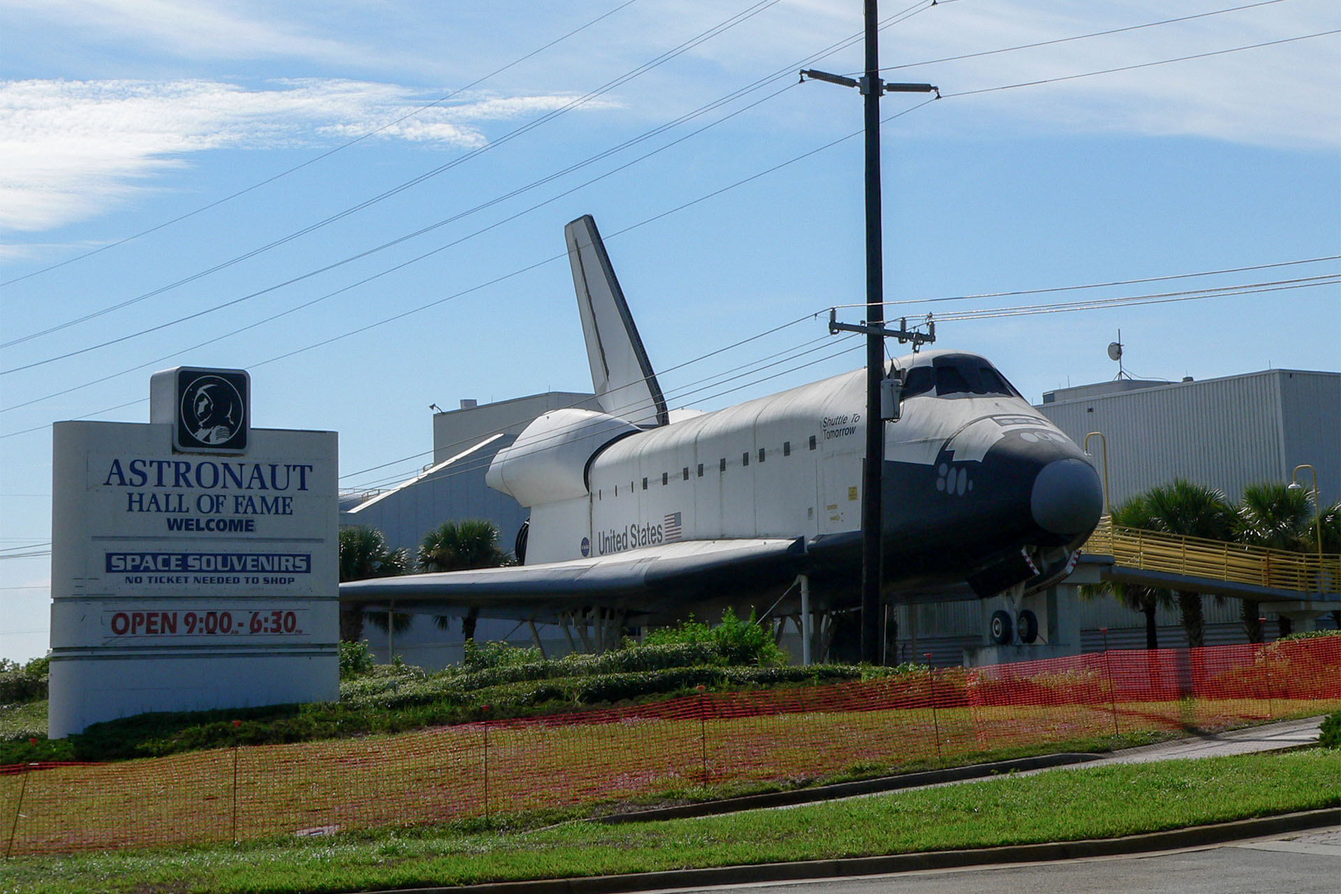 Space Shuttle an der Astronaut Hall of Fame
