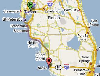 Landkarte - Tampa - Naples