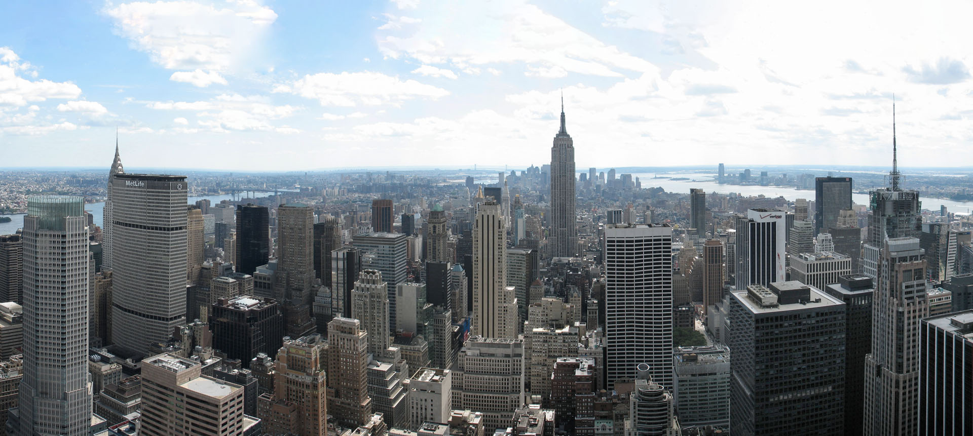 Panoramablick vom Rockefeller Center (Top of the Rock) über Manhattan