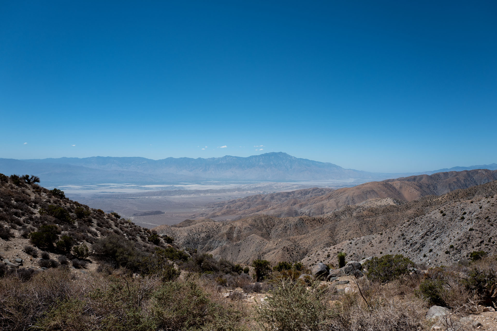 panorama view from Key View at Joshua Tree National Park