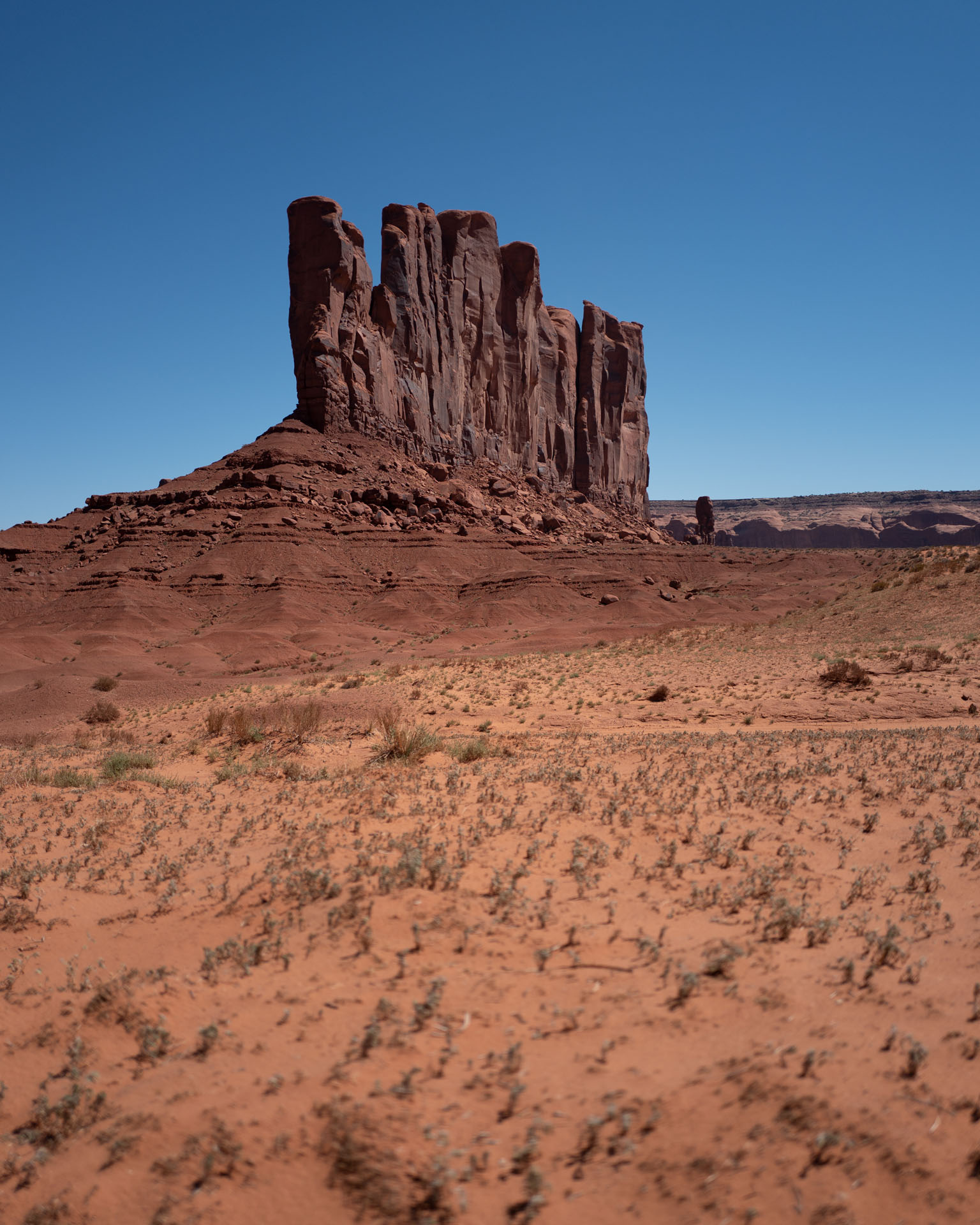 rock formations in Monument Valley