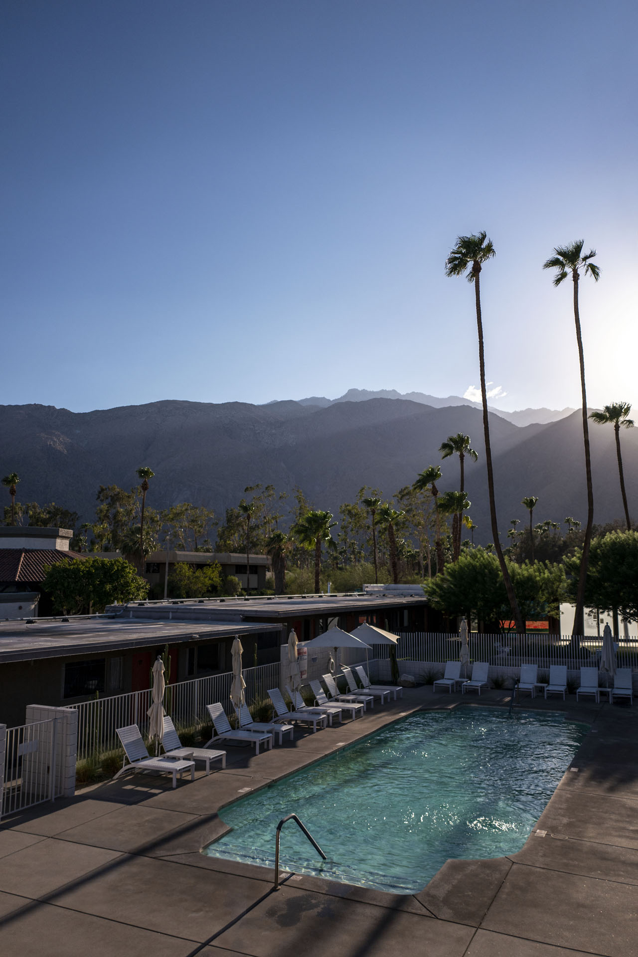Pool im Skylark Hotel in Palm Springs