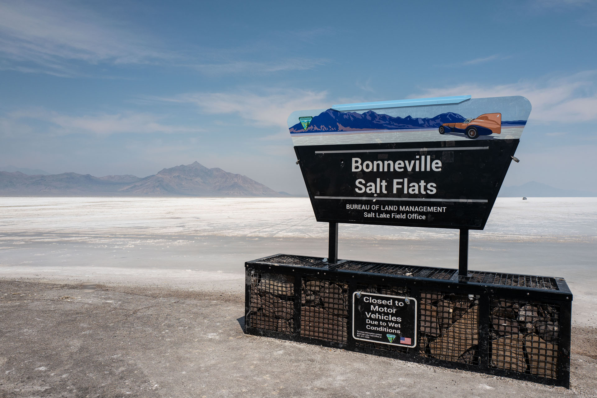 Raceway auf den Bonneville Salt Flats