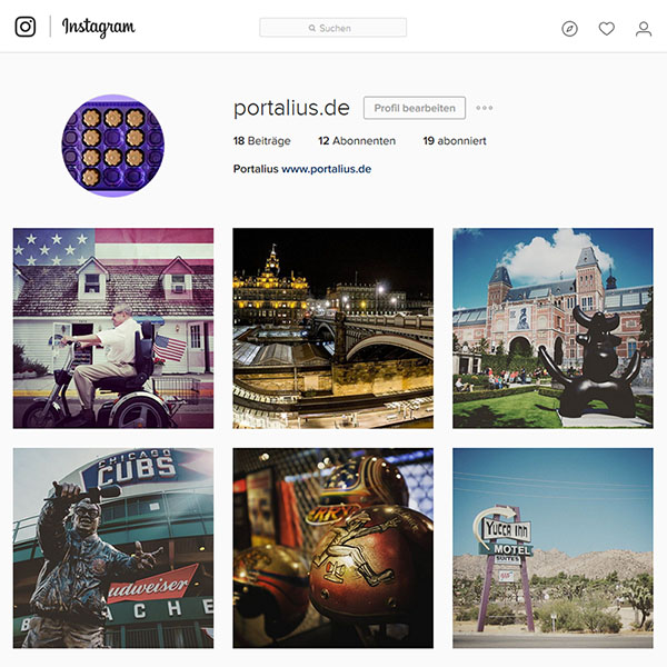 Portalius auf Instagram